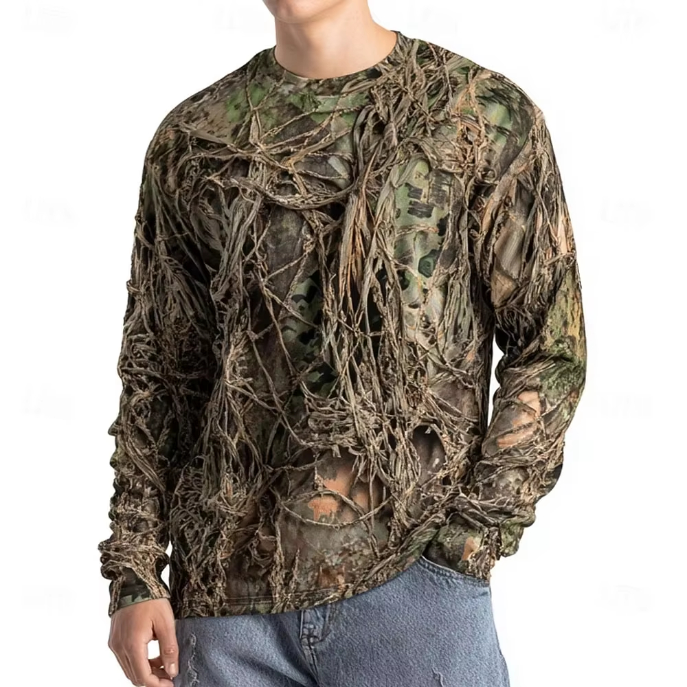 3D Printing Jersey - Men's Camo Animal Print Long Sleeve,3D