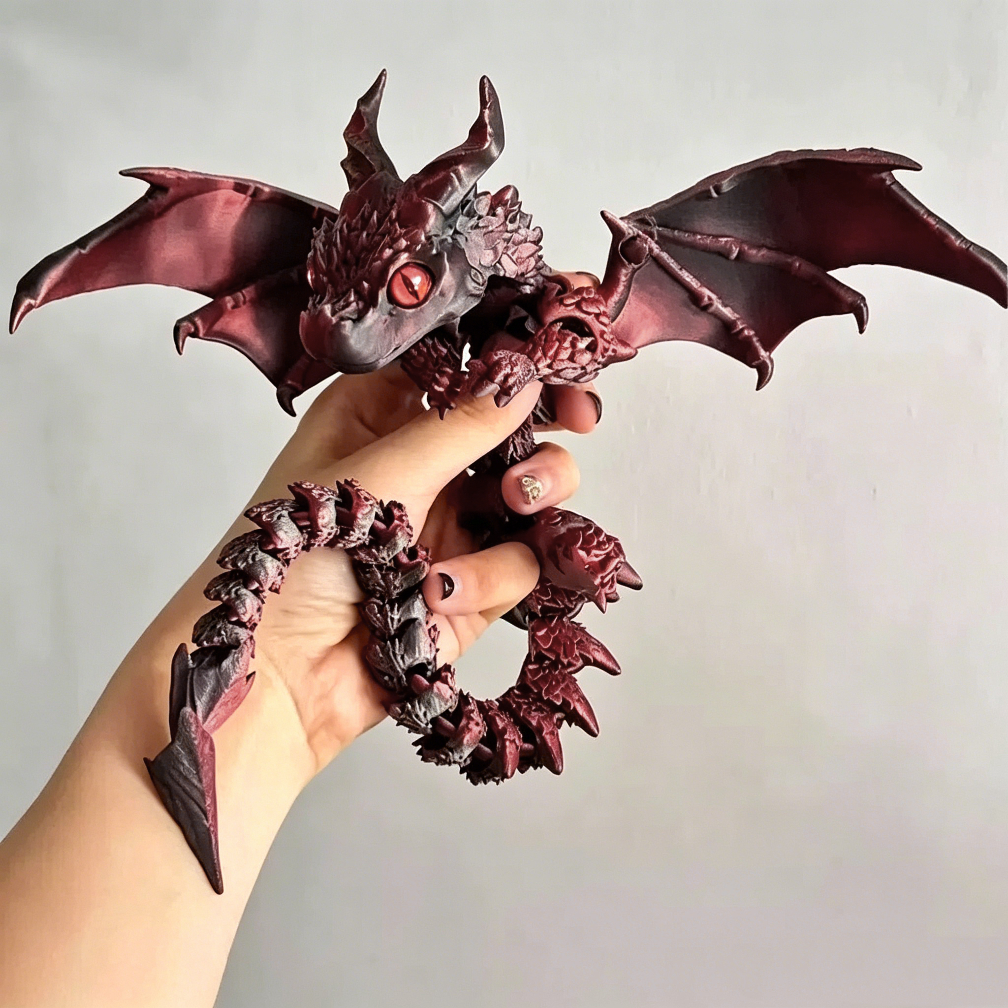 3D Printing Apps - 3D Printed Winged Carriage Dragon Figurine