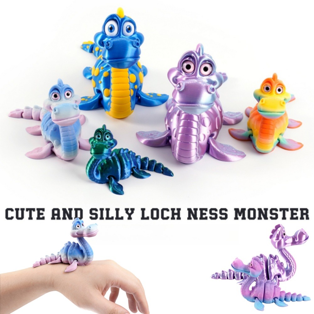 3D Printing Apps - 3D Printed Loch Ness Figures Toys