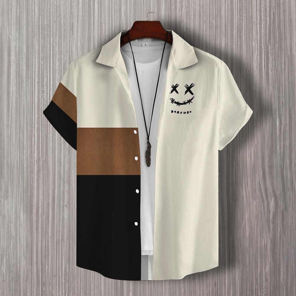 3D Printing Cancer - Simple Men's Shirt 3d Patchwork Print