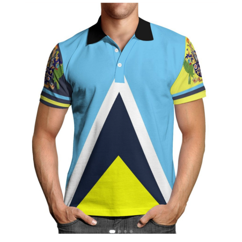 Saint Lucia Polo Shirt Customi - đánh giá và giá 3D Printing Link
