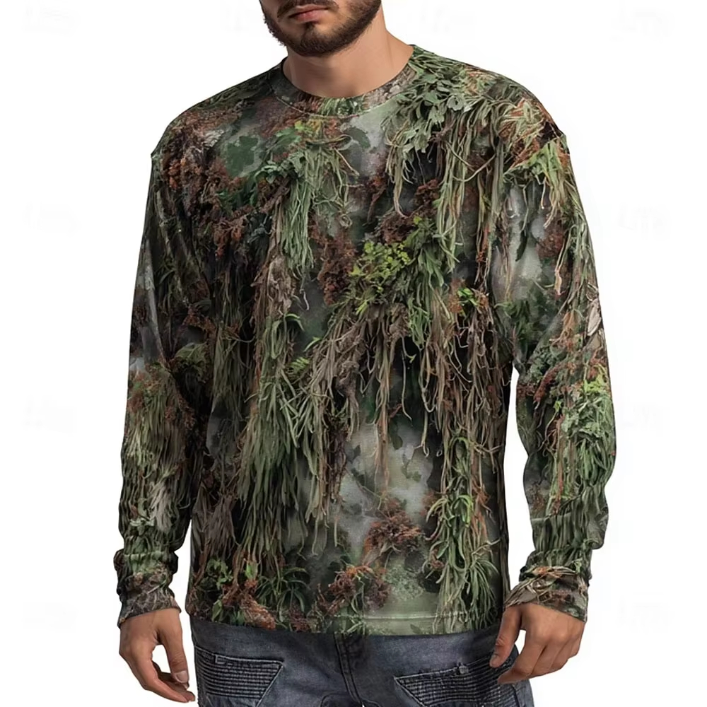Men's Camo Animal Print Long S - đánh giá và giá 3D Printing Jersey