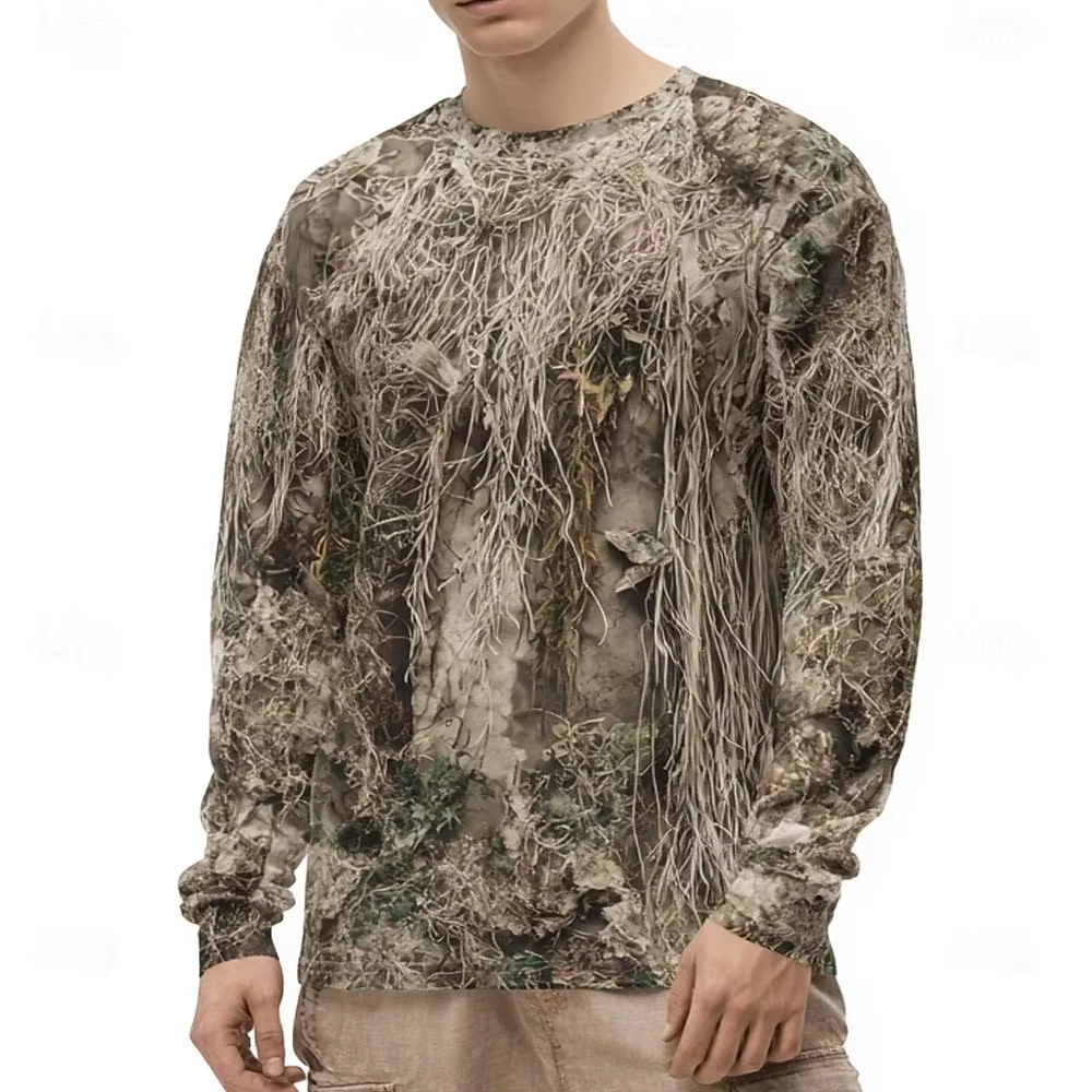 Men's Camo Animal Print Long S - đánh giá và giá 3D Printing Jersey