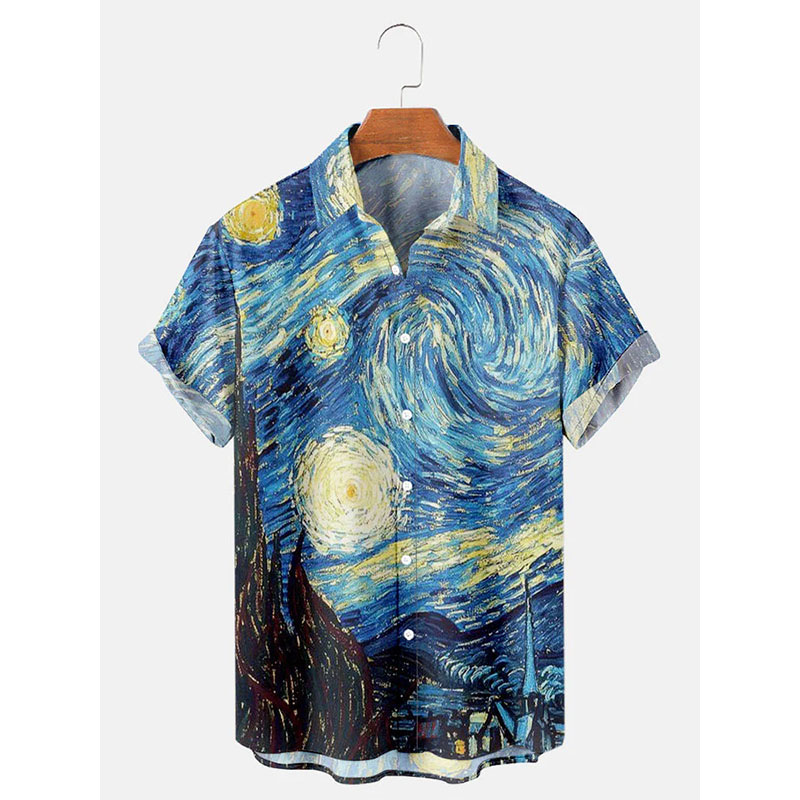 Van Gogh Art Shirt Oil Paintin - đánh giá và giá 3D Printing Cancer