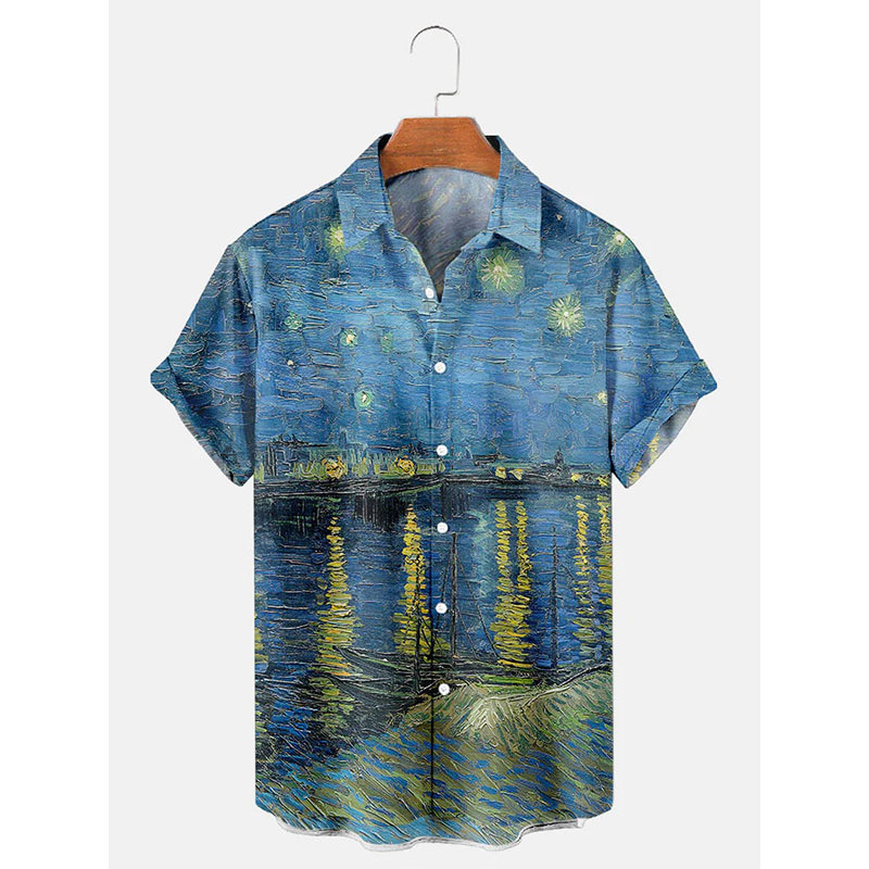 Van Gogh Art Shirt Oil Paintin - đánh giá và giá 3D Printing Cancer