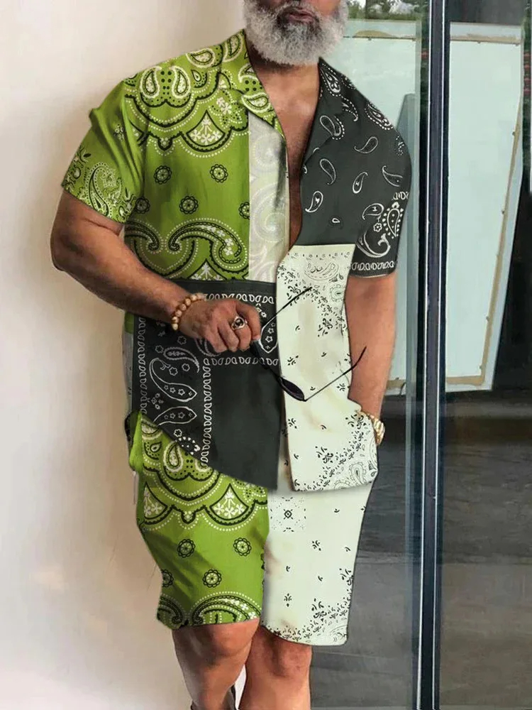 Flower Print Suit Men Shirt 2P - đánh giá và giá 3D Printing Cancer