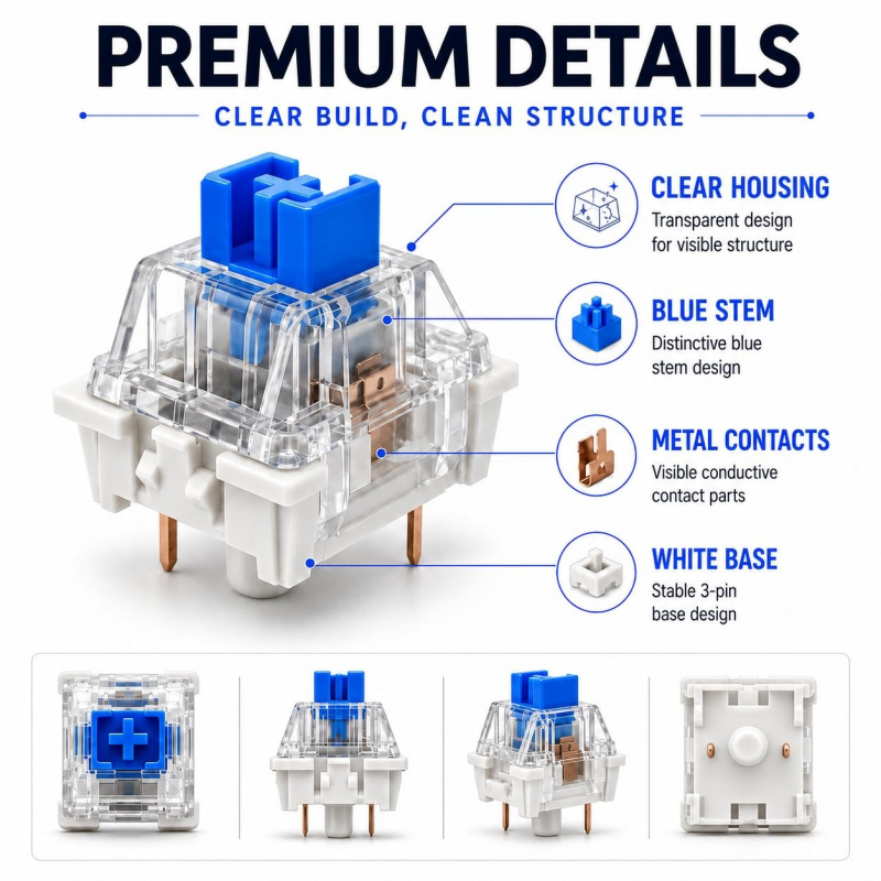 50PCSMechanical Keyboard Switc - đánh giá và giá 3D Printing Link