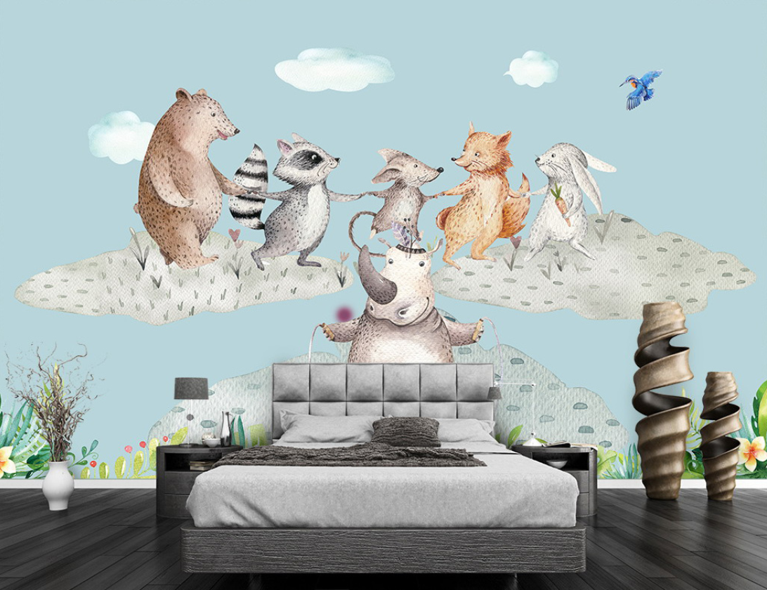 Customized Size Mural Cartoon  - đánh giá và giá 3D Printing Heat Resistant Material