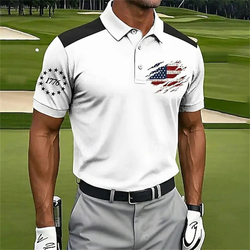 New USA American Flag Polo Shi - đánh giá và giá 3D Printing Usa