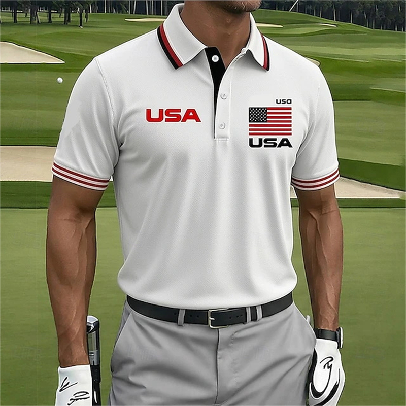 New USA American Flag Polo Shi - đánh giá và giá 3D Printing Usa