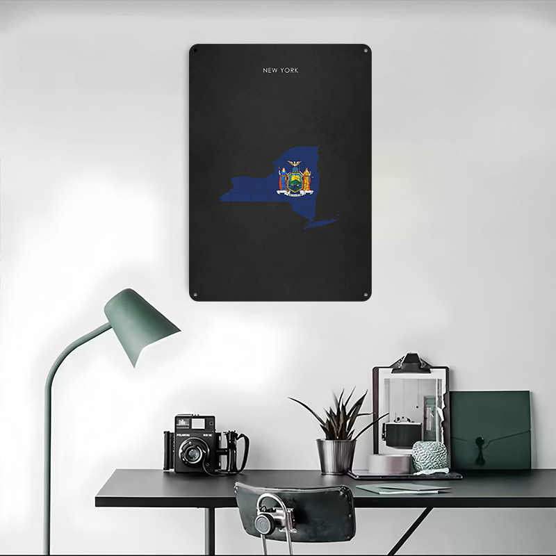 New York State Flag Map Poster - đánh giá và giá 3D Printing York