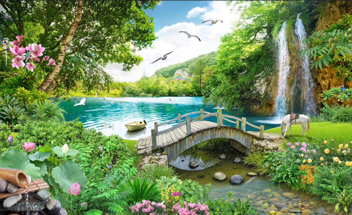 Custom Waterfall Mural 3D Self - đánh giá và giá 3D Printing Heat Resistant Material