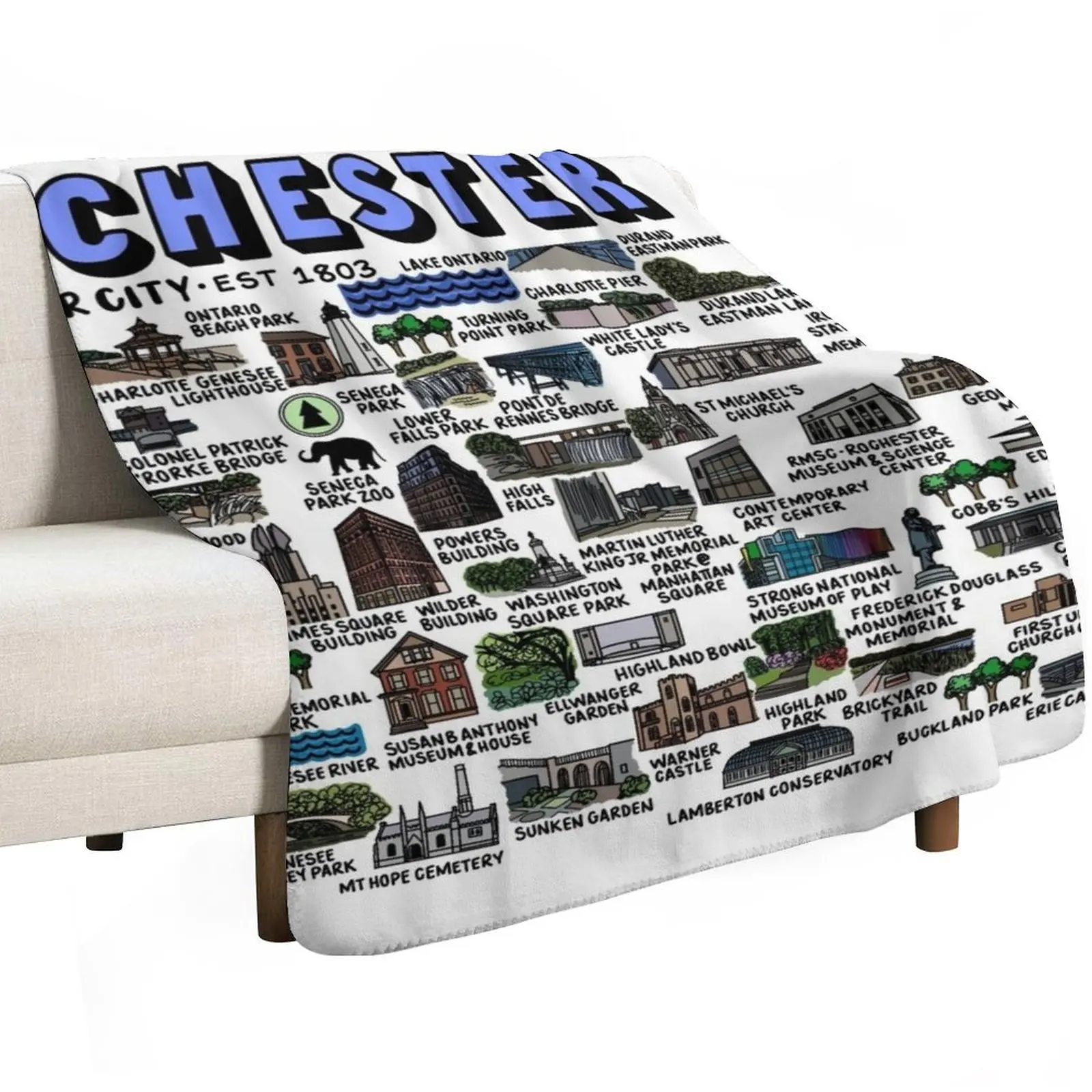 Rochester New York Map Art Thr - đánh giá và giá 3D Printing York