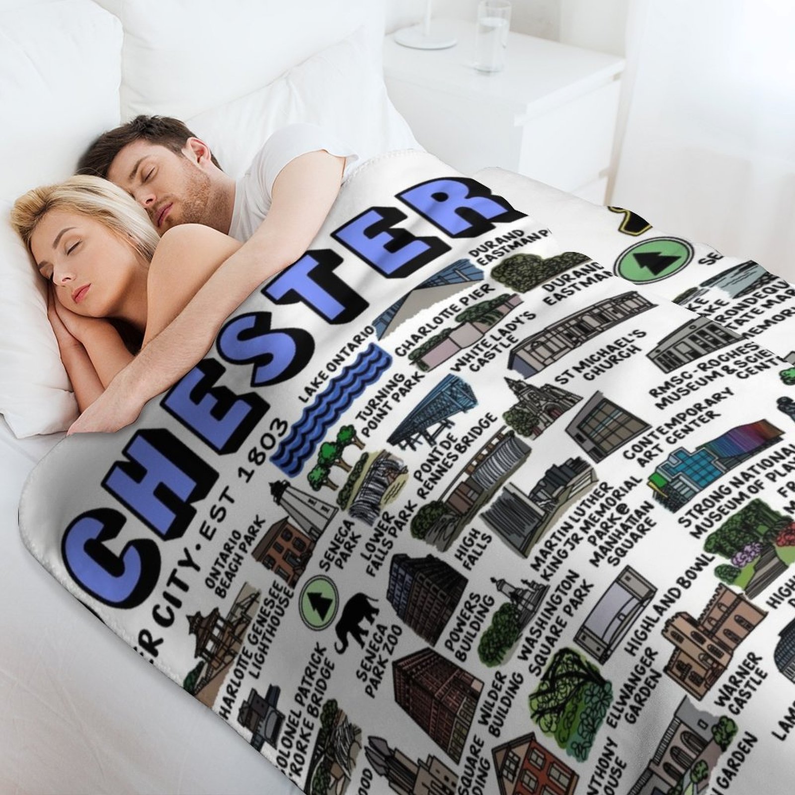 Rochester New York Map Art Thr - đánh giá và giá 3D Printing York