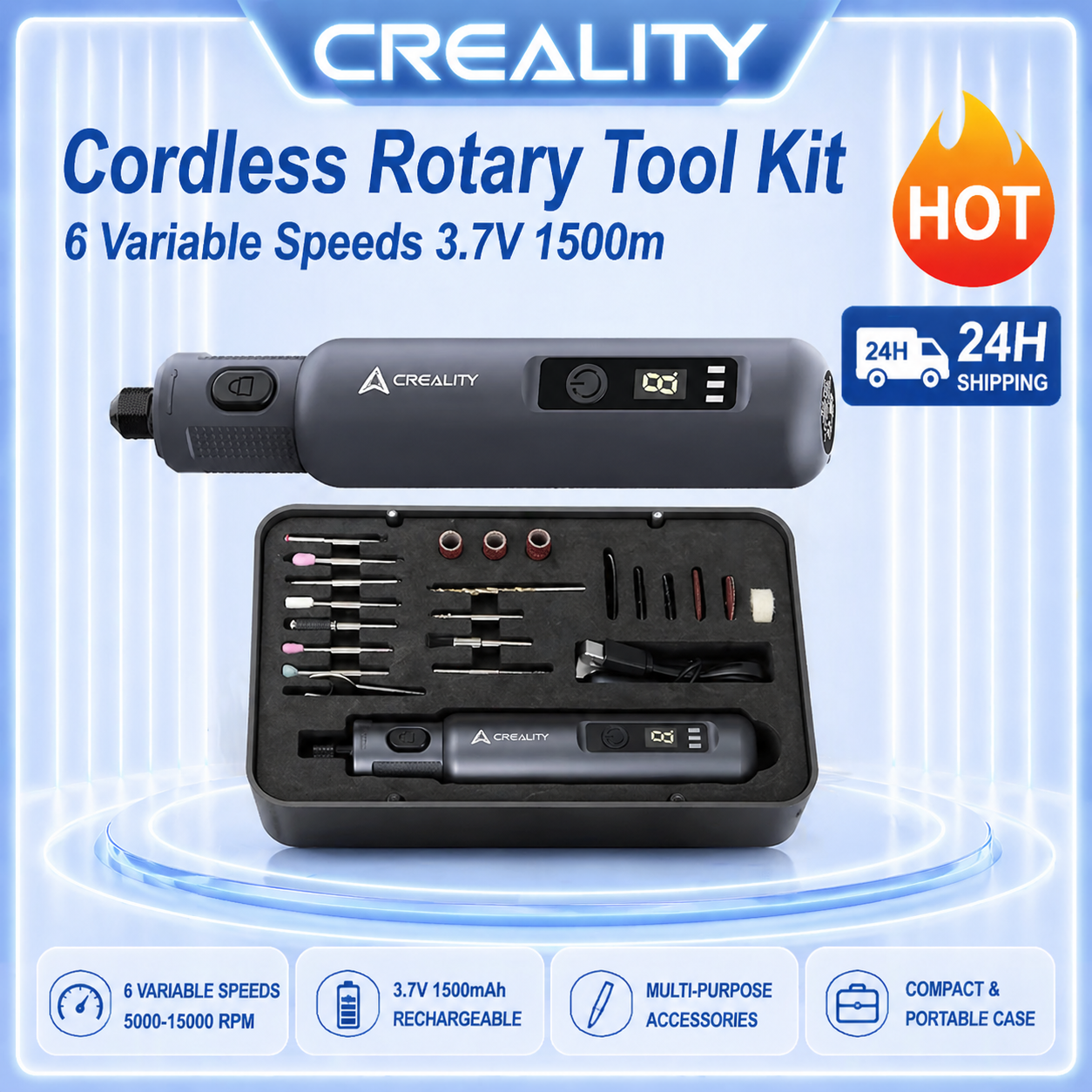 Creality Cordless Rotary Tool  - đánh giá và giá 3D Printing Grinder