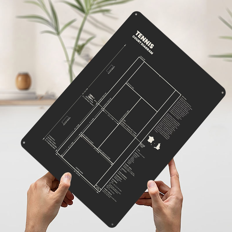 Tennis Court Diagram Blueprint - đánh giá và giá 3D Printing Diagram