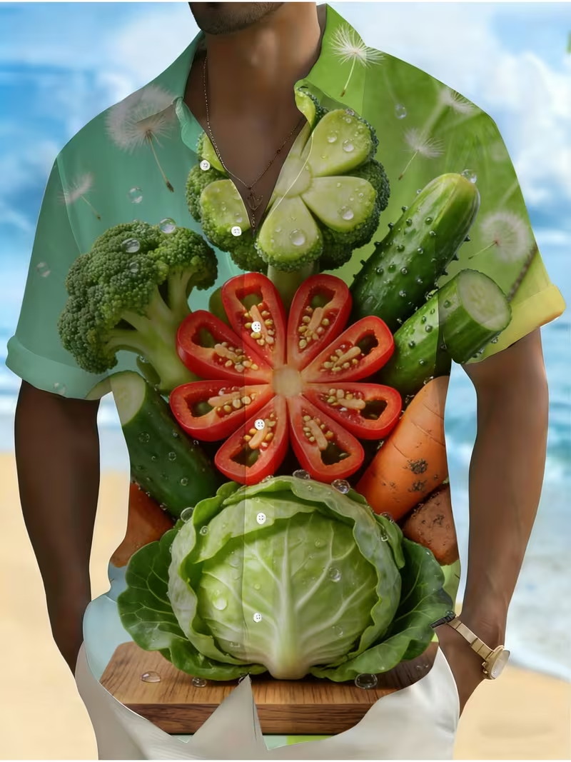 Men's Fresh Vegetable Print Ha - đánh giá và giá 3D Printing Cancer
