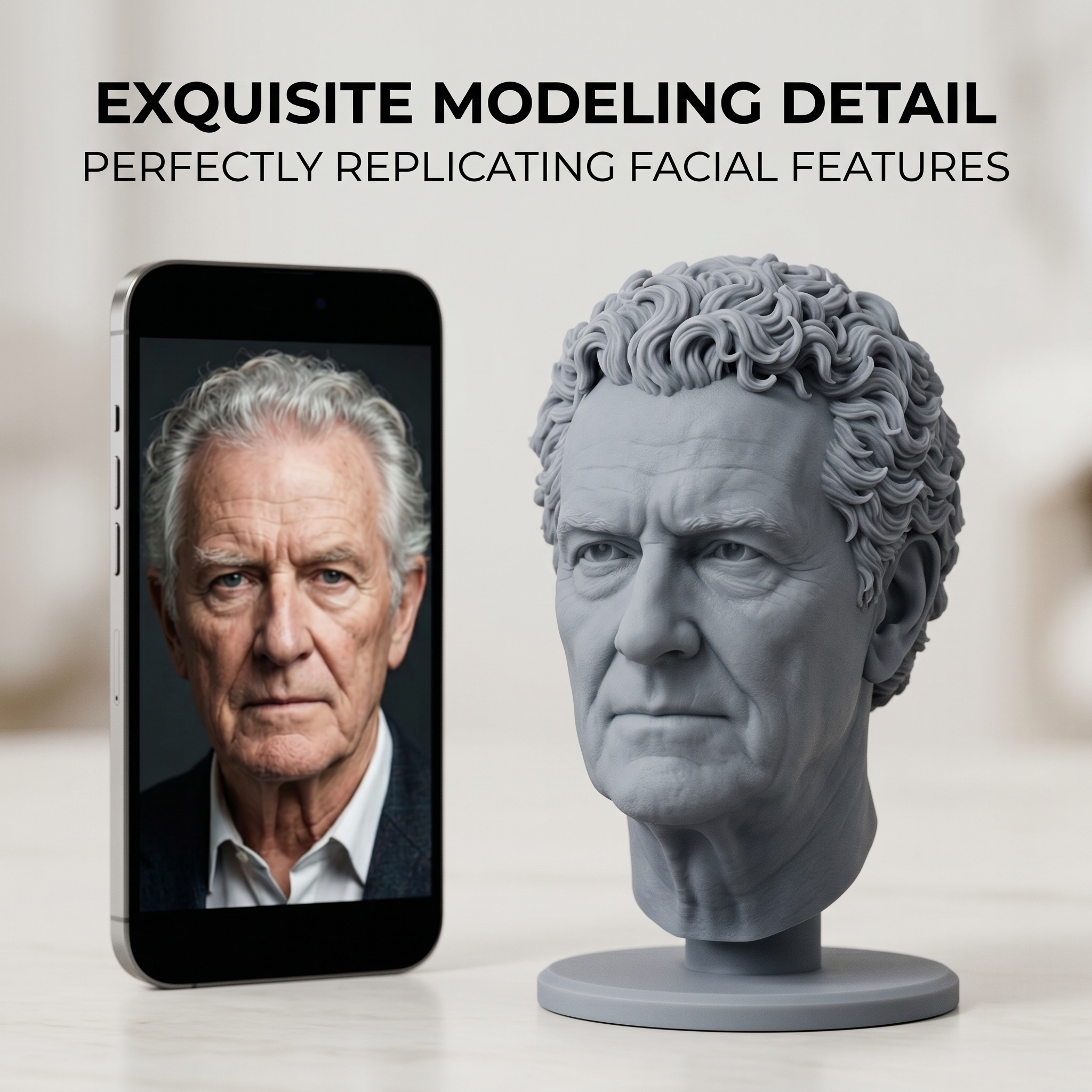 Custom 3D Bust Figurine, Perso - đánh giá và giá 3D Printing Apps