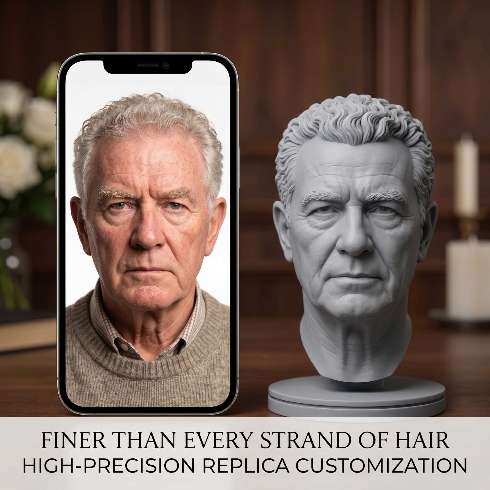 Custom 3D Bust Figurine, Perso - đánh giá và giá 3D Printing Apps