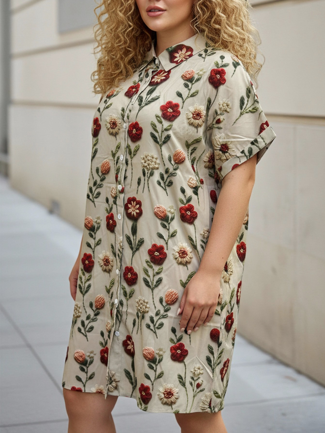 Plus Size Women's Longline Ove - đánh giá và giá 3D Printing Jersey