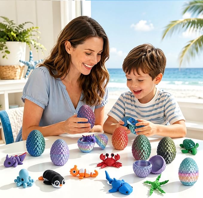 24pcs 3D Printed Surprise Egg  - đánh giá và giá 3D Printing Toys