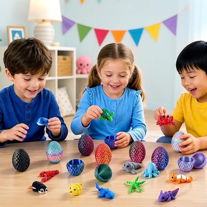 24pcs 3D Printed Surprise Egg  - đánh giá và giá 3D Printing Toys
